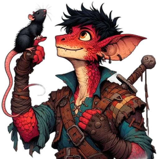dragon, staff, animal, weapon, concept art, fantasy art, comic book art, pixel art transparent PNG cut-out