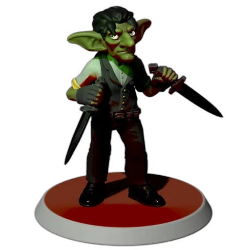 staff, 3d render, concept art, pixel art, fantasy art, goblin-like, creature, semi-formal transparent PNG cut-out