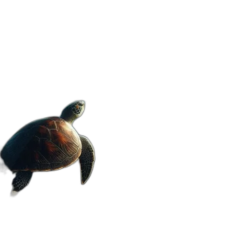 animal, creature, face, staff, 3d render, photorealistic, underwater, turtle transparent PNG cut-out