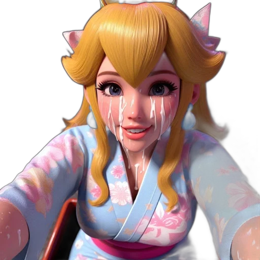 face, staff, weapon, dress, 3d render, concept art, photorealistic, vaporwave transparent PNG cut-out