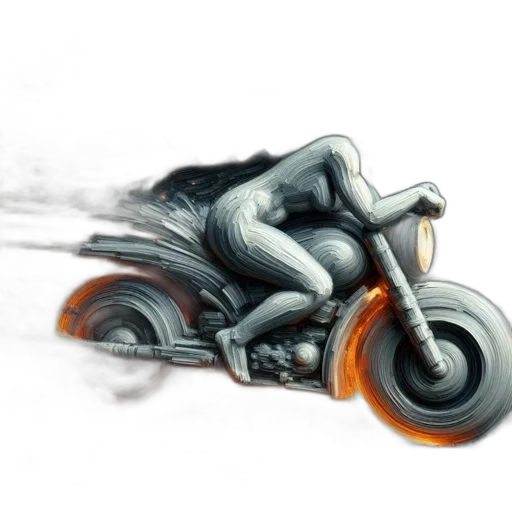 weapon, car, hair, photorealistic, concept art, pencil sketch, 3d render, fog transparent PNG cut-out