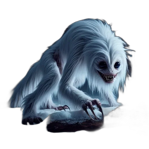 creature, animal, staff, hair, concept art, fantasy art, photorealistic, 3d render transparent PNG cut-out