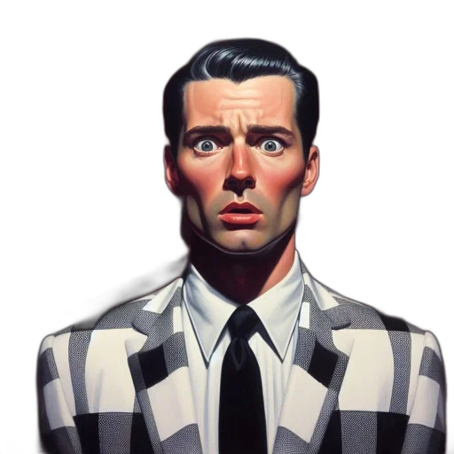 face, jacket, robot, umbrella, comic book art, photorealistic, cartoon, concept art transparent PNG cut-out