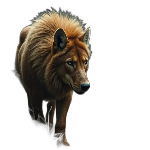 animal, creature, staff, crown, concept art, photorealistic, fantasy art, watercolor transparent PNG cut-out