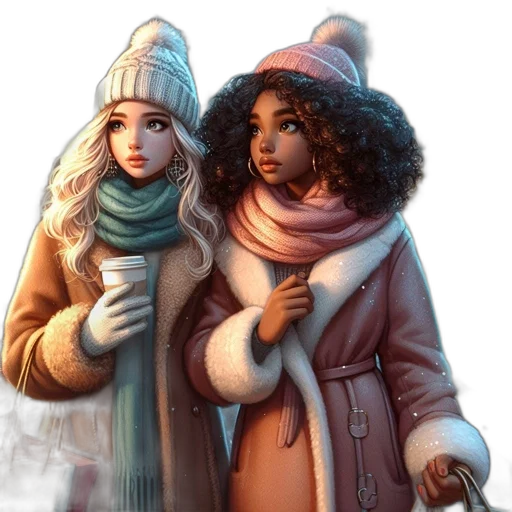 hat, concept art, fantasy art, photorealistic, comic book art, snow, city street, fire transparent PNG cut-out