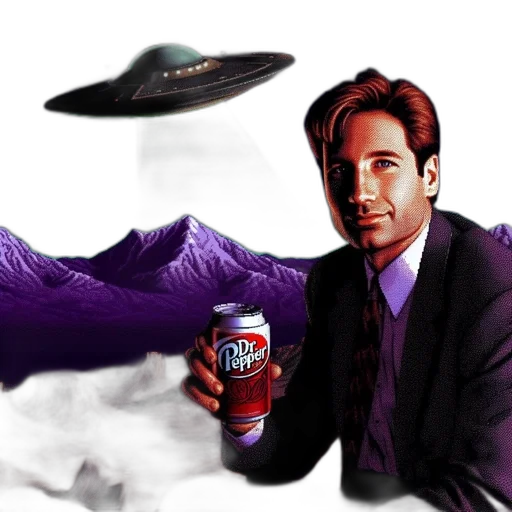 vaporwave, concept art, pixel art, photorealistic, outer space, man, suit, holds transparent PNG cut-out