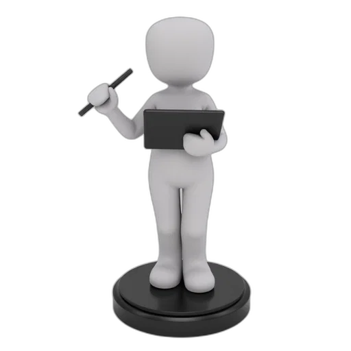 staff, weapon, robot, 3d render, stylized, figurine, person, holding transparent PNG cut-out