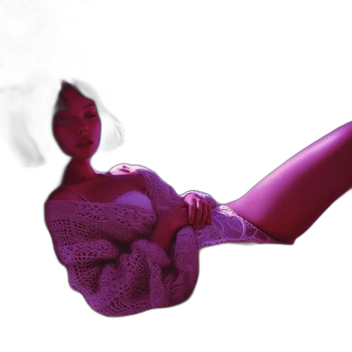 jacket, mask, staff, dress, 3d render, vaporwave, concept art, photorealistic transparent PNG cut-out