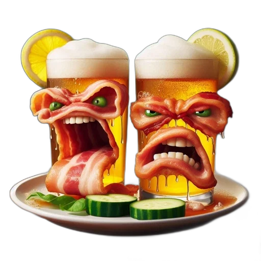 food, face, photorealistic, 3d render, concept art, pixel art, two, novelty transparent PNG cut-out