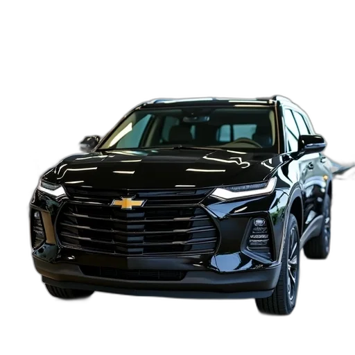 car, photorealistic, 3d render, black transparent PNG cut-out