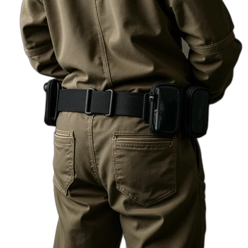 jacket, staff, weapon, cyberpunk transparent PNG cut-out
