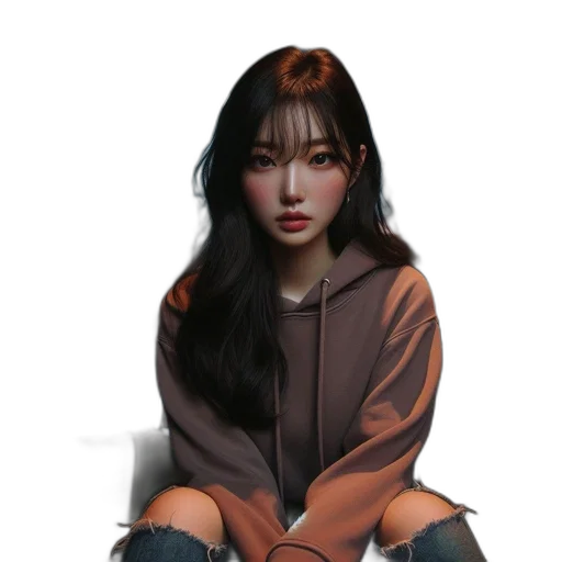 jacket, face, creature, dress, concept art, fantasy art, photorealistic, oil painting transparent PNG cut-out