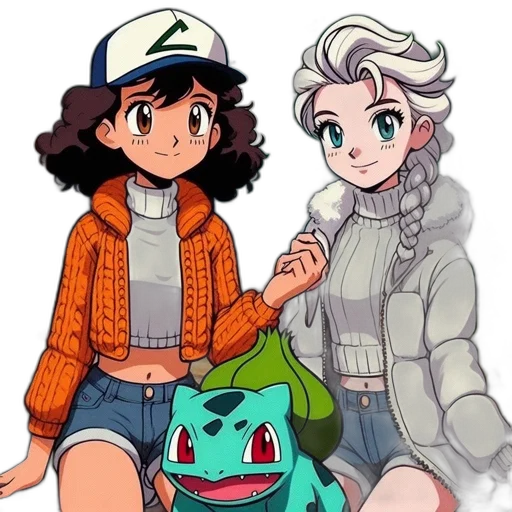 jacket, hat, pixel art, anime, cartoon, concept art, fire, pastel transparent PNG cut-out