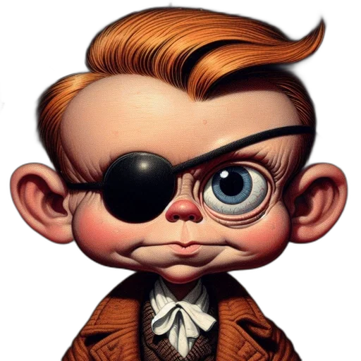 staff, face, cartoon, comic book art, concept art, 3d render, stylized, caricature transparent PNG cut-out