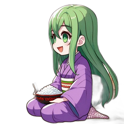 food, staff, creature, weapon, anime, pixel art, cartoon, vaporwave transparent PNG cut-out