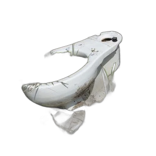shoes, jewelry, mask, weapon, 3d render, photorealistic, discarded, toilet transparent PNG cut-out