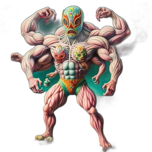 creature, mask, robot, animal, concept art, comic book art, fantasy art, pixel art transparent PNG cut-out