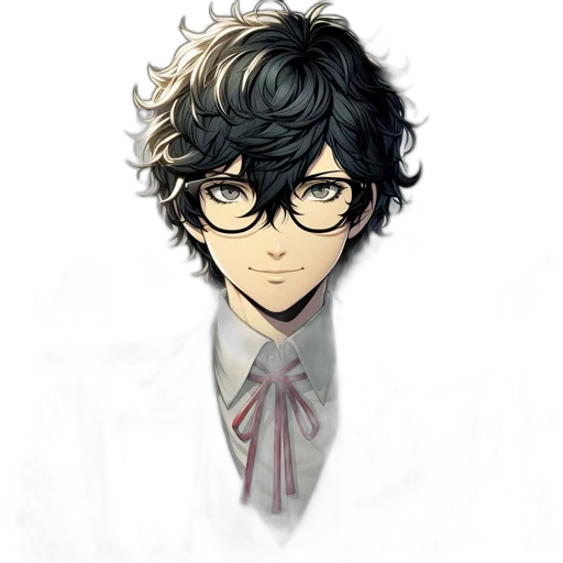 staff, face, mask, hair, pixel art, anime, cartoon, photorealistic transparent PNG cut-out