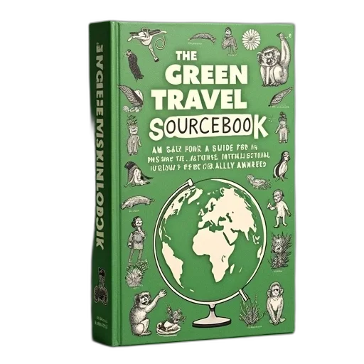 green, cover, book, titled, travel, sourcebook, background, illustrations transparent PNG cut-out