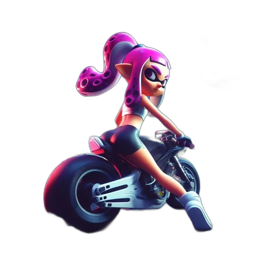 weapon, jacket, car, dress, concept art, 3d render, pixel art, vaporwave transparent PNG cut-out
