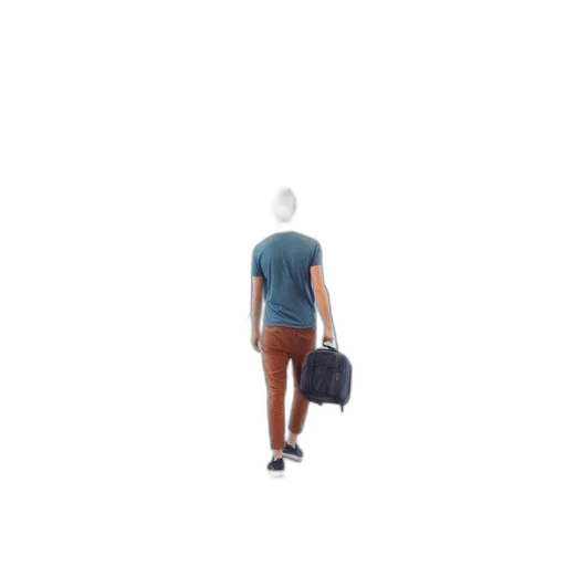 jacket, staff, robot, hat, 3d render, concept art, pixel art, photorealistic transparent PNG cut-out
