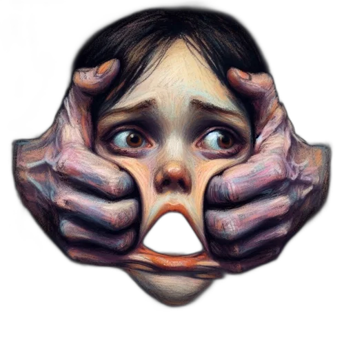 mask, face, creature, concept art, photorealistic, fantasy art, comic book art, image transparent PNG cut-out