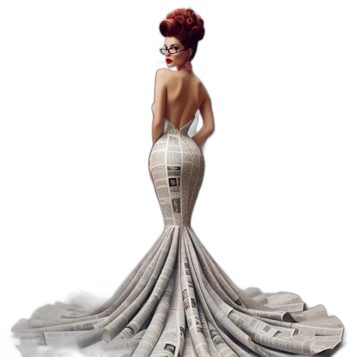 dress, crown, concept art, 3d render, photorealistic, fantasy art, extensive, library transparent PNG cut-out