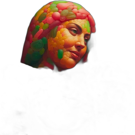 face, crown, mask, hat, photorealistic, oil painting, pixel art, concept art transparent PNG cut-out