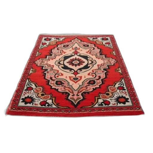 red, rug, laying, gravel, surface transparent PNG cut-out