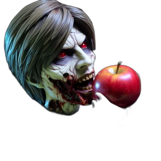 face, food, mask, creature, concept art, photorealistic, 3d render, fantasy art transparent PNG cut-out