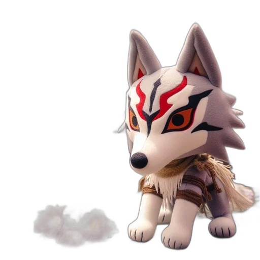 mask, creature, animal, weapon, concept art, fantasy art, 3d render, pixel art transparent PNG cut-out