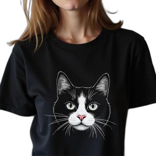 photorealistic, 3d render, woman, wearing, black, t-shirt, pixelated, image transparent PNG cut-out