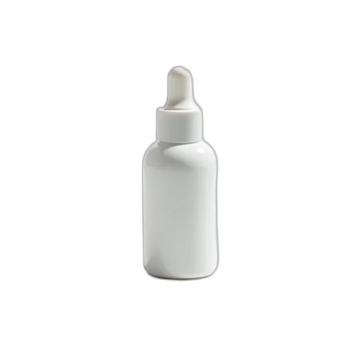 bottle, food, weapon, 3d render, photorealistic, white, glass, filled transparent PNG cut-out