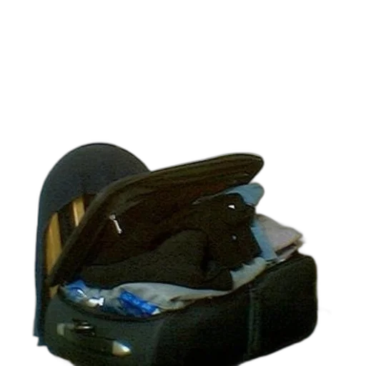 shoes, furniture, jacket, hat, 3d render, photorealistic, suitcase, overflowing transparent PNG cut-out