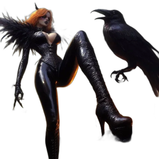 animal, shoes, creature, concept art, fantasy art, 3d render, comic book art, dark transparent PNG cut-out
