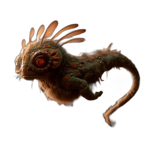creature, dragon, animal, staff, concept art, 3d render, fantasy art, photorealistic transparent PNG cut-out