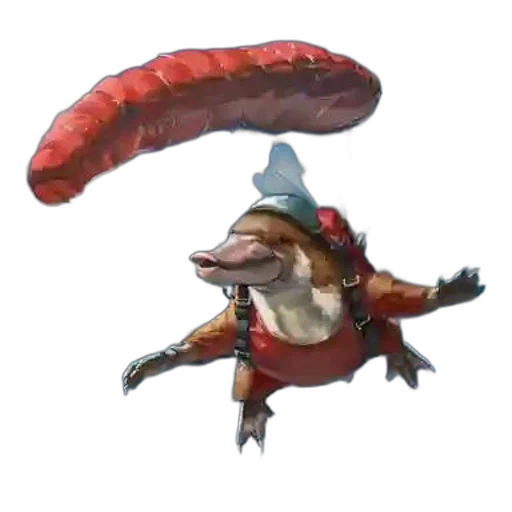 dragon, creature, hat, staff, concept art, 3d render, fantasy art, watercolor transparent PNG cut-out