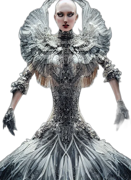 dress, robot, crown, hair transparent PNG cut-out