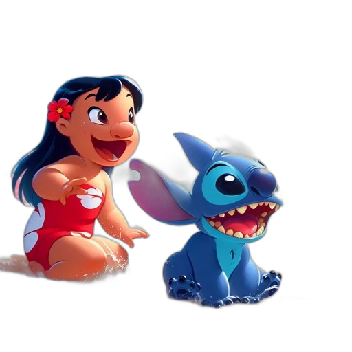 creature, 3d render, concept art, cartoon, fantasy art, underwater, two, animated transparent PNG cut-out