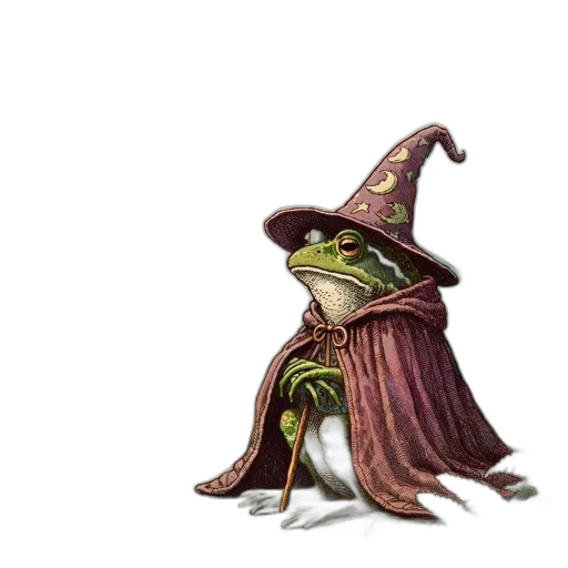 hat, staff, dragon, creature, concept art, fantasy art, 3d render, pixel art transparent PNG cut-out