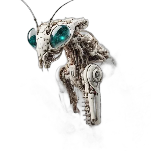 robot, jewelry, mask, creature, concept art, cyberpunk, fantasy art, 3d render transparent PNG cut-out