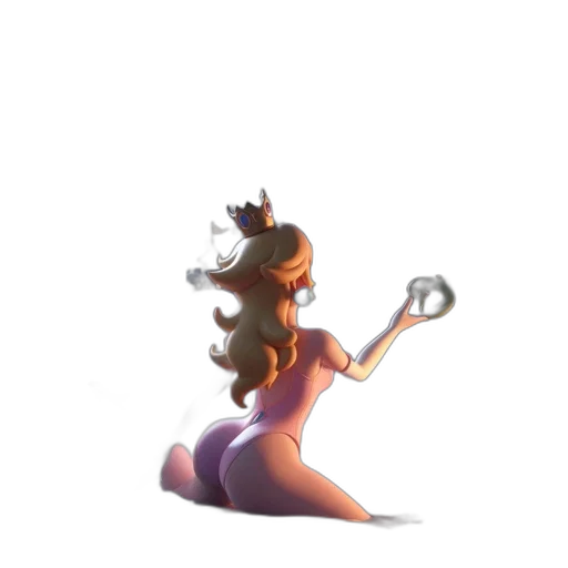staff, crown, hair, creature, concept art, fantasy art, 3d render, pixel art transparent PNG cut-out