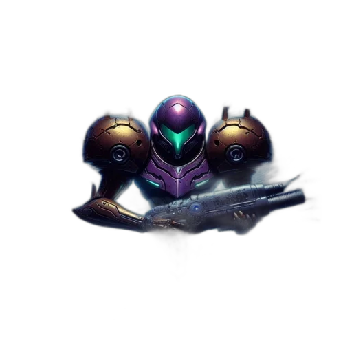 robot, weapon, mask, dragon, concept art, fantasy art, pixel art, 3d render transparent PNG cut-out