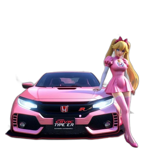 car, weapon, robot, 3d render, anime, concept art, vaporwave, animated transparent PNG cut-out