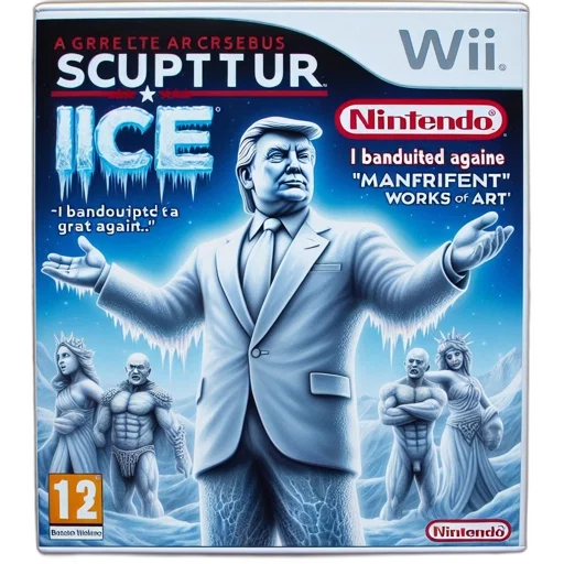 concept art, 3d render, pixel art, cyberpunk, snow, comedic, video, game transparent PNG cut-out