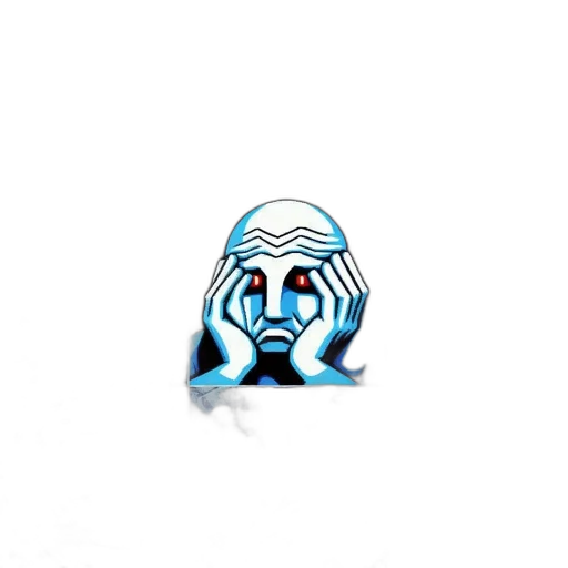 mask, face, jewelry, creature, concept art, pixel art, 3d render, comic book art transparent PNG cut-out