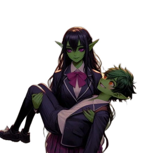 staff, creature, concept art, pixel art, fantasy art, green, dark, elf transparent PNG cut-out