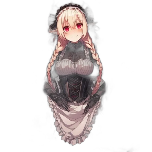 dress, dragon, crown, staff, pixel art, anime, fantasy art, concept art transparent PNG cut-out