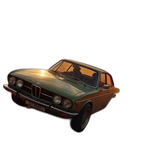 car, weapon, 3d render, photorealistic transparent PNG cut-out