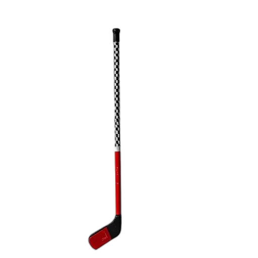 staff, weapon, sword, umbrella, 3d render, red, black, hockey transparent PNG cut-out